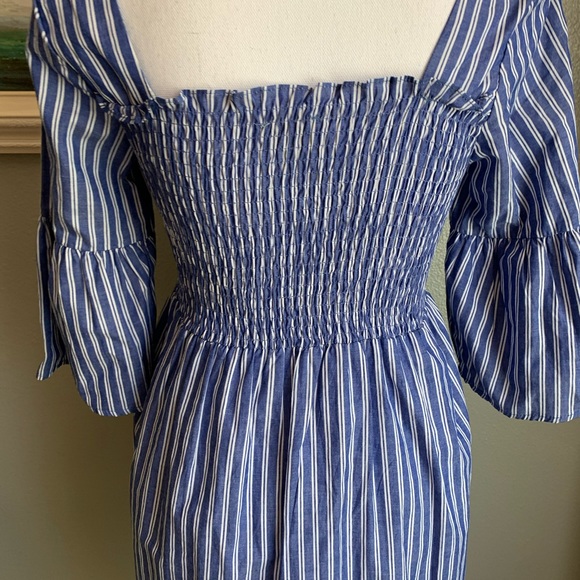 Hayden Los Angeles Stripes Square Neckline Dress Size Small - Picture 14 of 17